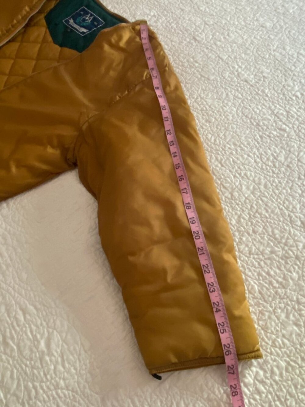 Vintage Members Only Racer Jacket Zip-In Quilted Liner Insert - Size: Men’s L - Picture 10 of 12